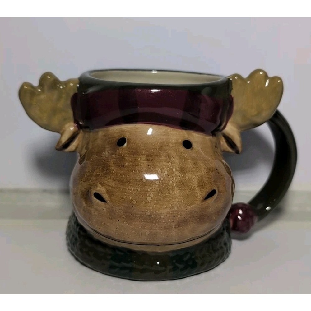 Moose Mug Cup St Nicholas Square Heartland winter holiday coffee tea hot cocoa